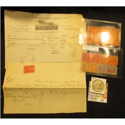 "Carmel, Arkansas, July 21st, 1899 At sight pay $20" Note with cancelled 2c magenta Documentary Stam