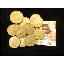 (14) Great Britain Shilling Coins & (1) Two Shilling.