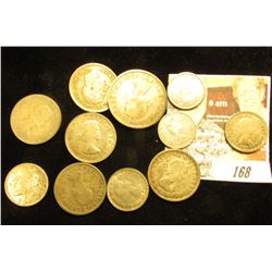 From Australia: (3) Silver Six Pences, (5) Silver Shillings, & a 1960 Silver Florin.