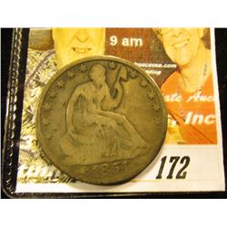 1854 Arrows at Date New Orleans Mint U.S. Seated Liberty Half-Dollar, VG