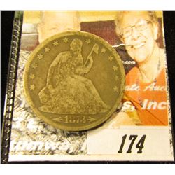 1873 Arrows at Date New Orleans Mint U.S. Seated Liberty Half-Dollar, Good