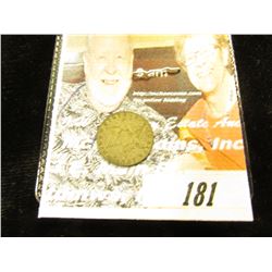 1857 U.S. Three Cent Silver, VF.