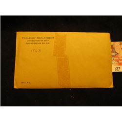 1963 US Proof Set Original as Issued.  Unopened Envelope.