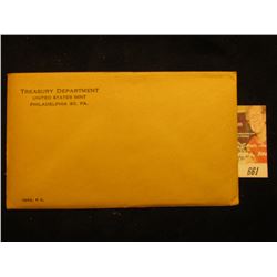 1963 US Proof Set Original as Issued.  Unopened Envelope.