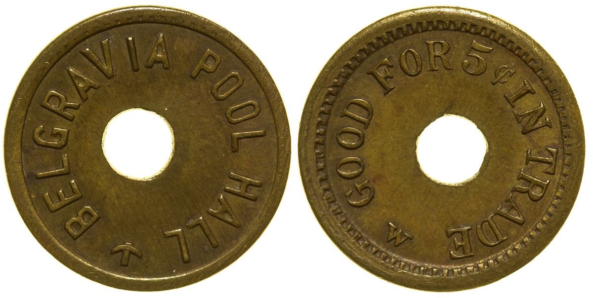 Belgravia Pool Hall Token Belgravia Arizona