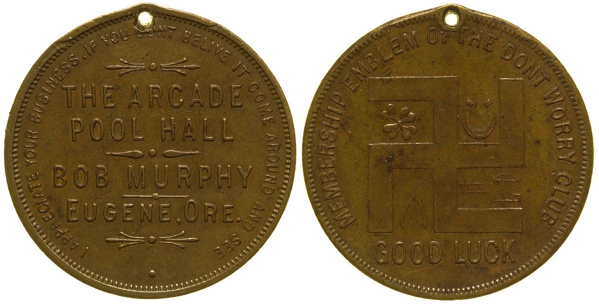 Arcade Pool Hall Token Eugene Oregon