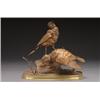 Image 1 : After Ferdinand Pautrot, YOUNG PHEASANTS, a bronze study of two birds standing on a moulded bas...