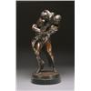 Image 1 : After Bruno Zach, (fl. early 20th century), WRESTLERS, a bronze study on an oval base and vei...