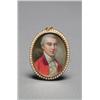 Image 1 : OVAL MINIATURE PORTRAIT OF A GENTLEMAN, painted in colours on ivory, contained in a seed pearl mo...