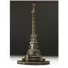 Image 1 : NAPOLEONIC COLUMN,, a bronze model of a column, surmounted by Victory on a quadraform stepped...