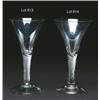 Image 1 : ENGLISH AIR TWIST STEM DRINKING GLASS, with, trumpet bowl on a conical foot, ht. 8.1" - 20.5 cm...