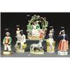 Image 1 : STAFFORDSHIRE FIGURE OF A ZEBRA, moulded and painted in colours standing with one leg raised, tai...