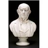Image 1 : ROBINSON & LEADBEATER PARIAN BUST OF RT. HON. WE. GLADSTONE, MP, on a socle base, tiny chips,, ...