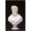 Image 1 : JAMES & THOMAS, BEVINGTON PARIAN BUST OF A WOMAN, after the Antique, on a socle base, factory f...