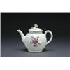 Image 1 : WORCESTER TEAPOT AND COVER, of globular shape with flower finial, painted in colours with sprays...