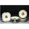Image 1 : ROYAL WORCESTER, SERVICE, with moulded rims, the centres printed and painted in colours with fl...