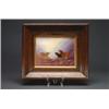 Image 2 : PAIR OF FIELDING'S CROWN DEVON RECTANGULAR PORCELAIN PLAQUES,, painted in colours with highland...
