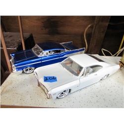 2 die cast cars