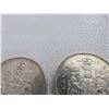 Image 4 : 2 x Silver 50 Cent Pieces & 3 x Silver Quarters
