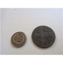 1861 US Penny & 1838 US Penny
