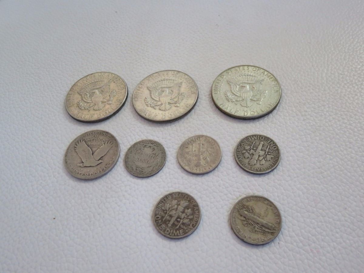 3 Jfk 1966 50 Silver 50 Cent Coins Silver Dimes And Quarters 3 Jfk 1966 50 Silver 50 Cent Coins Silver Dimes And Quarters