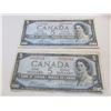 Image 1 : 1954 2 x $5 Bills