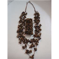 Stone Necklace and Bracelet