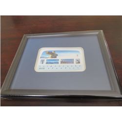 Collectible stamp set, framed