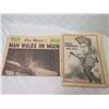Image 1 : Death of Elvis and Moon Landing News Papers