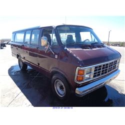 1985 - DODGE RAM VAN 1500