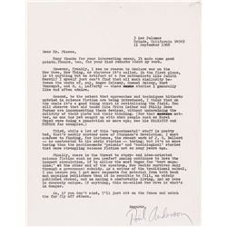 Science Fiction and Fantasy Writer POUL ANDERSON Typed Letter Signed