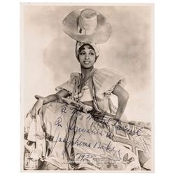 1935-Dated Extraordinary JOSEPHINE BAKER Inscribed and Signed Photograph