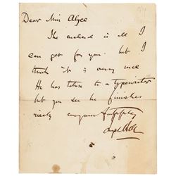 JOSEPH BELL Autograph Letter Signed, He Was The Inspiration for Sherlock Holmes!