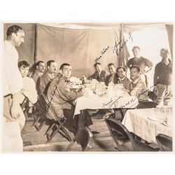 April, 1936 FRANK CAPRA Signed B&W Photograph with Cast of Lost Horizon