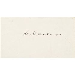 Rare Signed Signature Card By CHRISTOPHER - KIT - CARSON