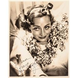 Vintage JOAN CRAWFORD Signed B&W Photograph American Film Actress