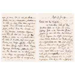 9 Page EUGENE D'ALBERT Autograph Letter Signed Pianist and Composer