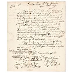 1796 WILLIAM ELLERY Autograph Letter Signed - New London CT Lighthouse Whale Oil