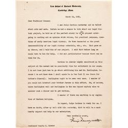 1931 FELIX FRANKFURTER, Supreme Court Justice, Autograph Typed Letter Signed