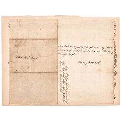 1816 First Lady (DOLLEY MADISON) Partly-Printed Document Partly In Her Hand