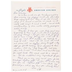 PAT NEWCOMB Autograph Letter to MARILYN MONROE Her Personal Friend + Publicist