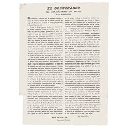 July 23, 1836-Dated UNIQUE TEXAS BROADSIDE Extraordinarily Rare & Historic