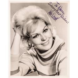 Lovely American Actress KIM NOVAK Photograph Inscribed + Signed