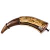 Image 2 : c. 1840s Impressive Hand-Engraved Powder Horn With a Militia Officer + Designs