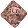 Image 1 : 1835 Charleston (SC), Authentic and Original SERVANT Slave Identification Tag