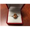 Image 2 : 3.50CT AZOTIC GEMSTONE & DIAMOND RING OVAL CUT RICH DEEP ORANGE YELLOW COLOUR INCLUDES $395