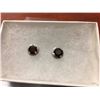 Image 2 : NEW 2CT GARNET & DIAMOND STUD EARRINGS, STERLING SILVER INCLUDES $230