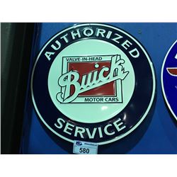 BUICK MOTORCARS AUTHORIZED SERVICE" 24" NOSTALGIC TIN SIGN