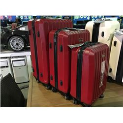 3 PIECE KENNETH COLE REACTION LUGGAGE SET RED