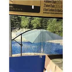 8'X8' SQUARE OFFSET PATIO UMBRELLA